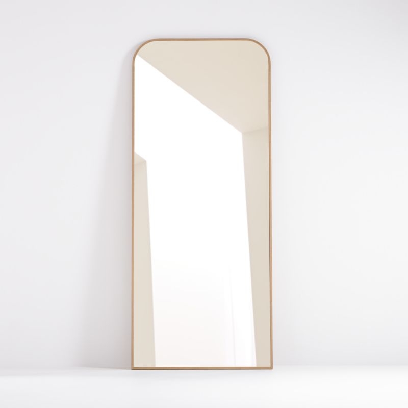 Edge Oak Arch Floor Mirror - Image 2