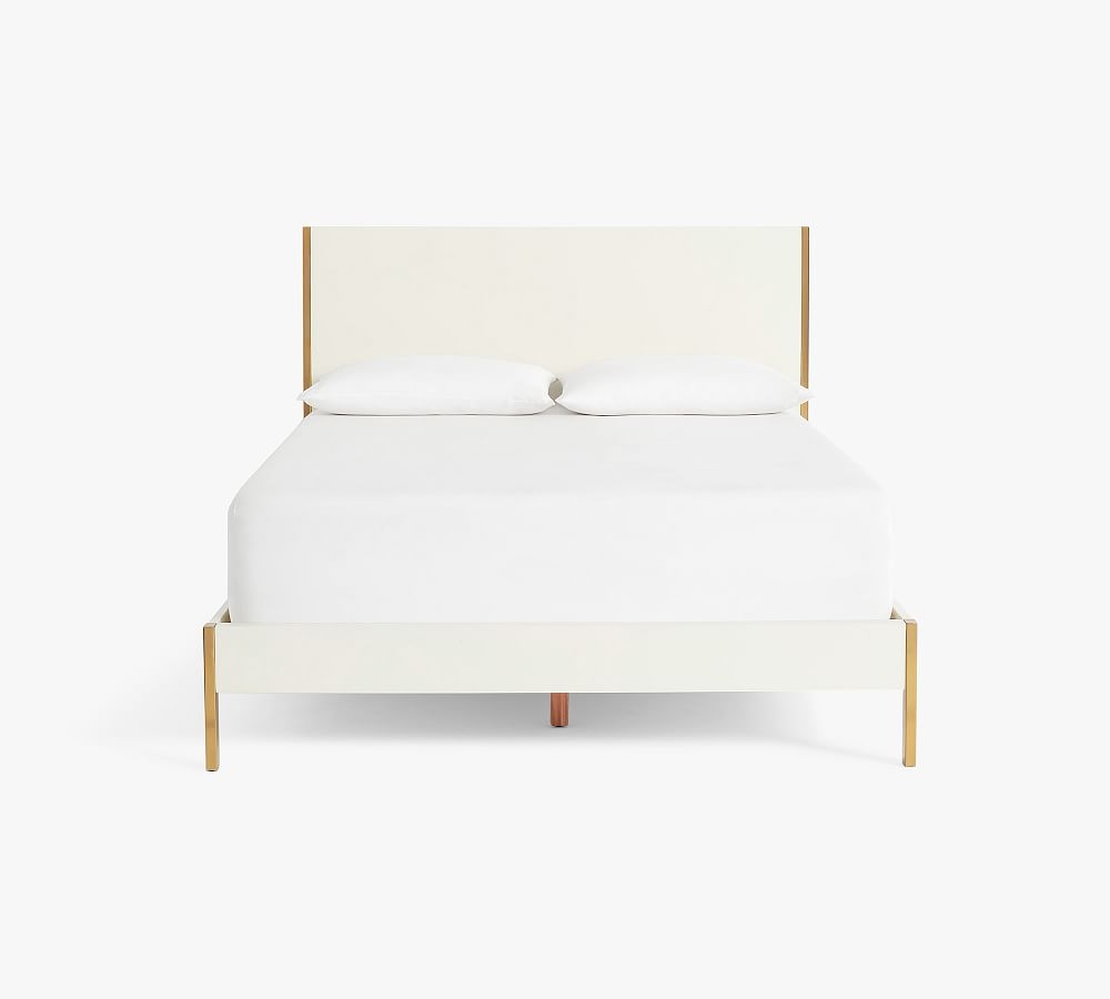 Delaney Platform Bed, King, White - Image 0