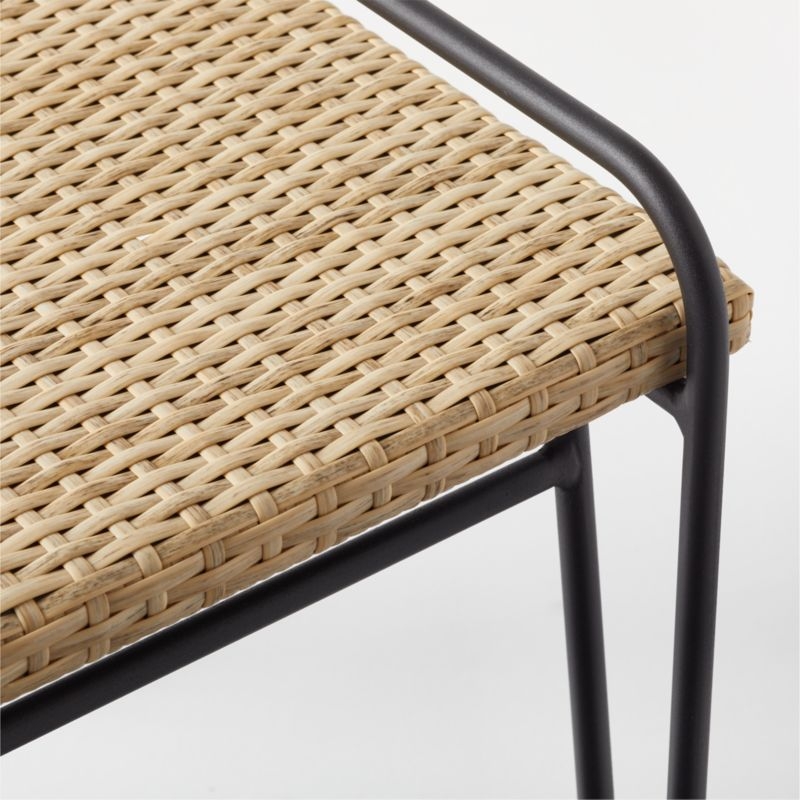 Fae Faux Rattan Side Table - Image 4