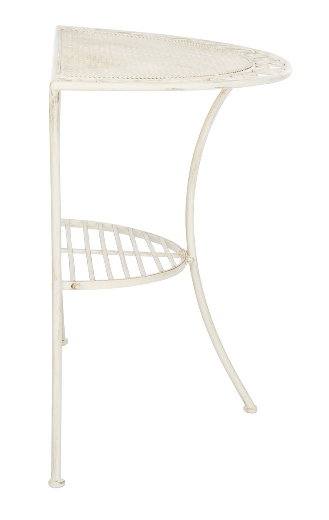 Genson Halfmoon Console Table - Pearl White - Safavieh - Image 7