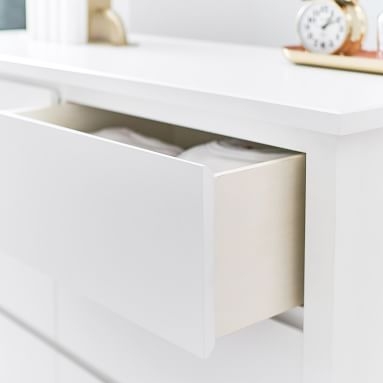 Costa 6-Drawer Wide Dresser, Weathered White - Image 2