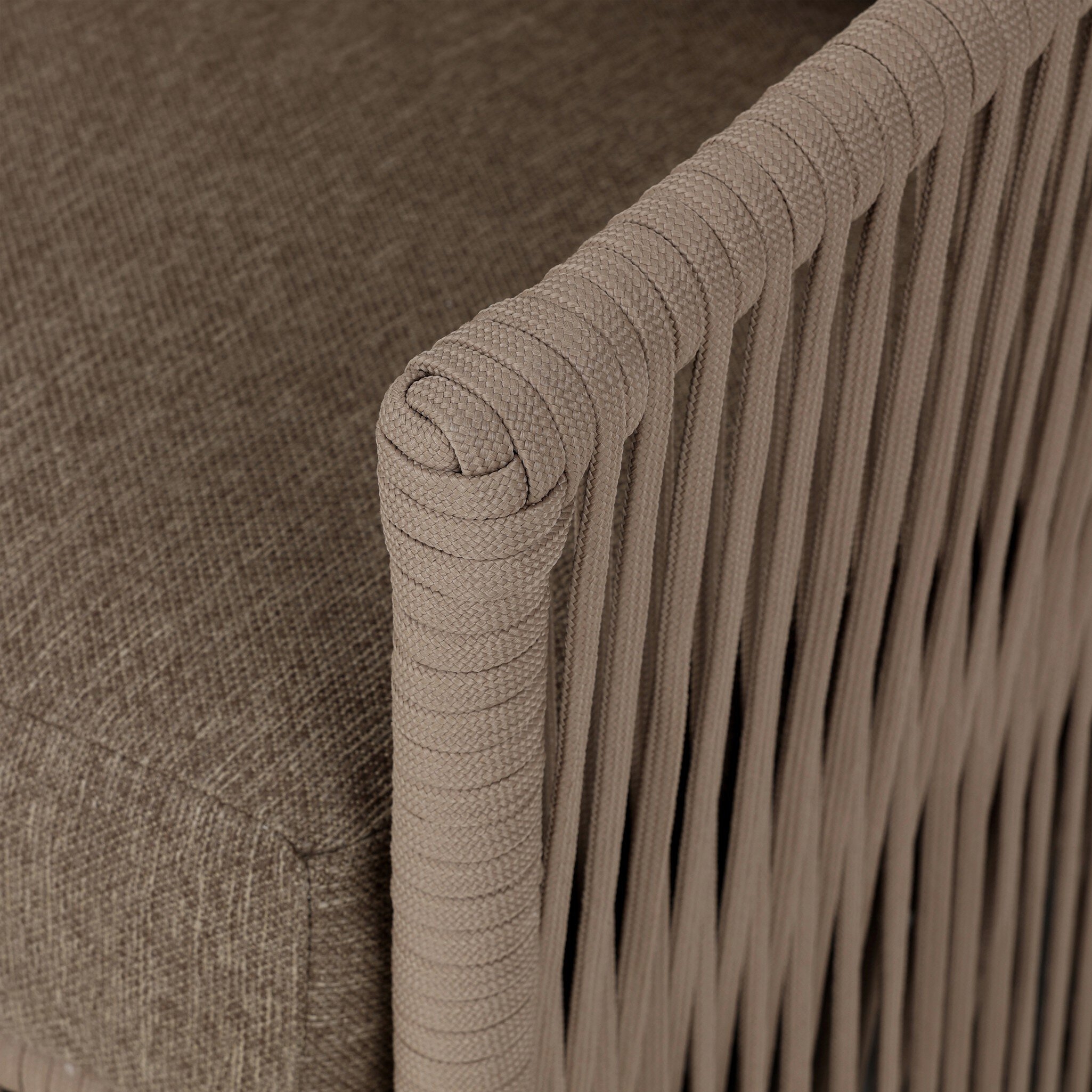 Porto Outdoor Swivel Chair - Ellor Brown - Image 9