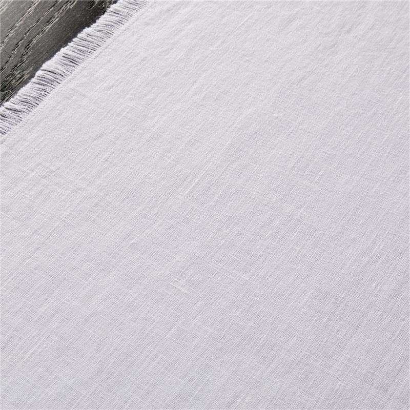 Eria White Linen Table Runner 14"x90" - Image 1