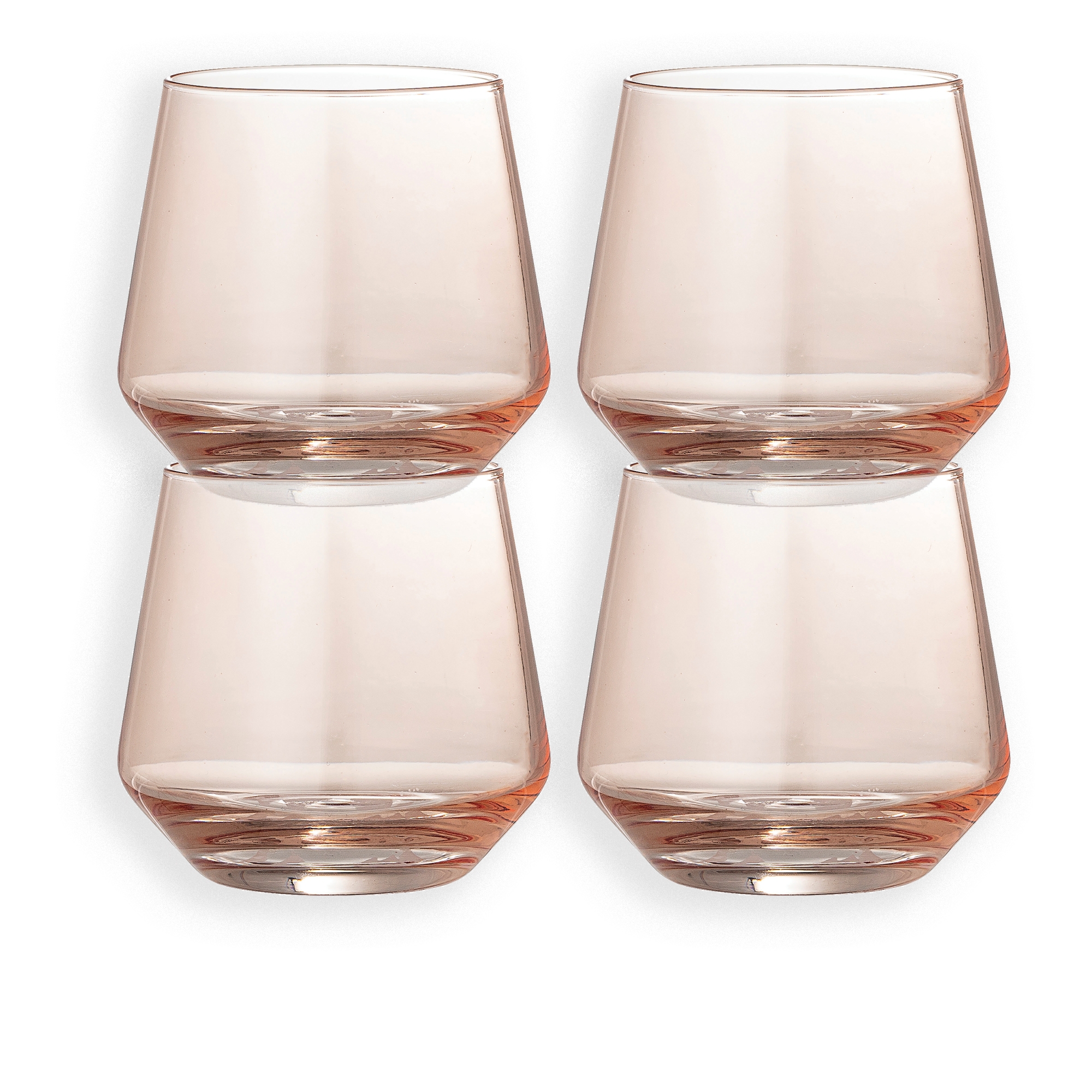 Blush Round Drinking Glass, Set of 4 - Image 0