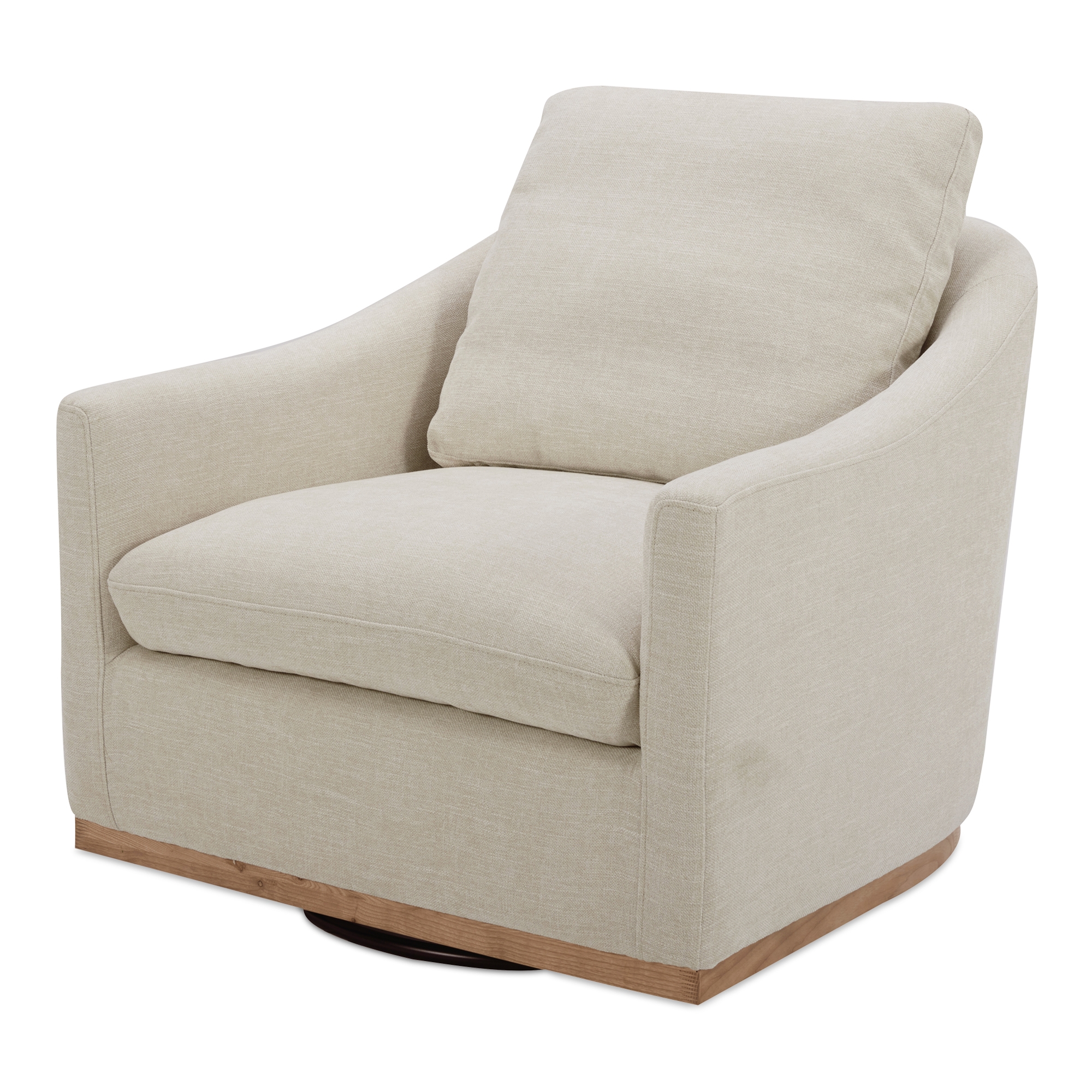 Linden Swivel Chair Soft Beige - Image 1