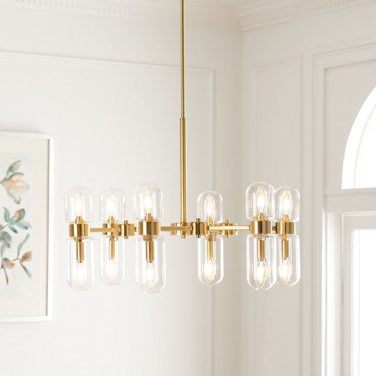 Darragh 12Lt 27" Chandelier - Gold - Safavieh - Image 2
