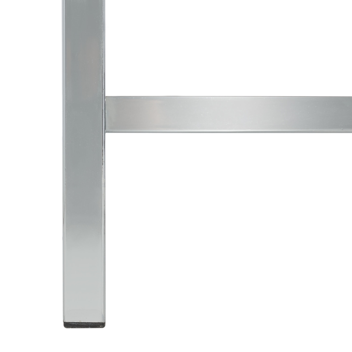 Hayden 3 Shelf Standing Desk - White / Chrome - Safavieh - Image 3