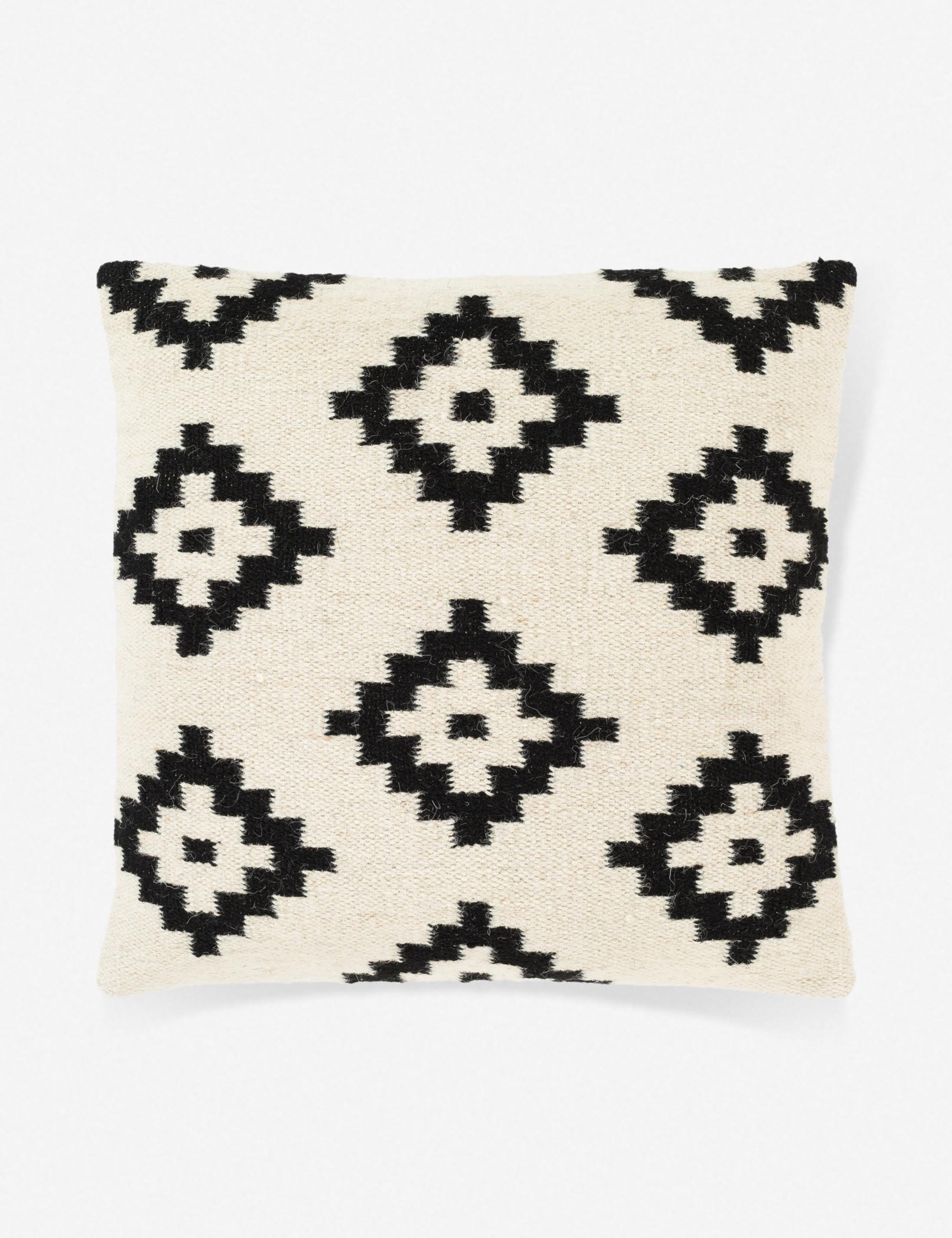 Marvella Pillow, Black and Ivory 20" x 20" - Image 0