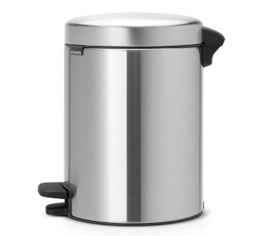 Matte Steel Brabantia newIcon Recycle Step Trash Can, 2 x 0.5 Gallon - Image 5