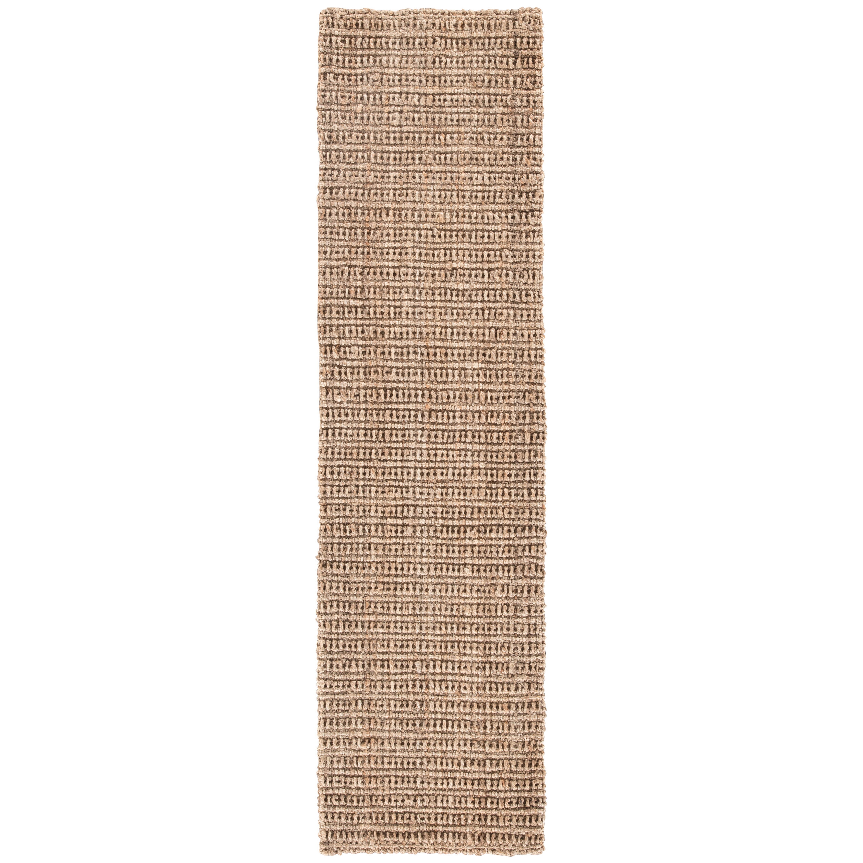 Achelle Natural Solid Taupe Runner Rug (2'6" X 9') - Image 0