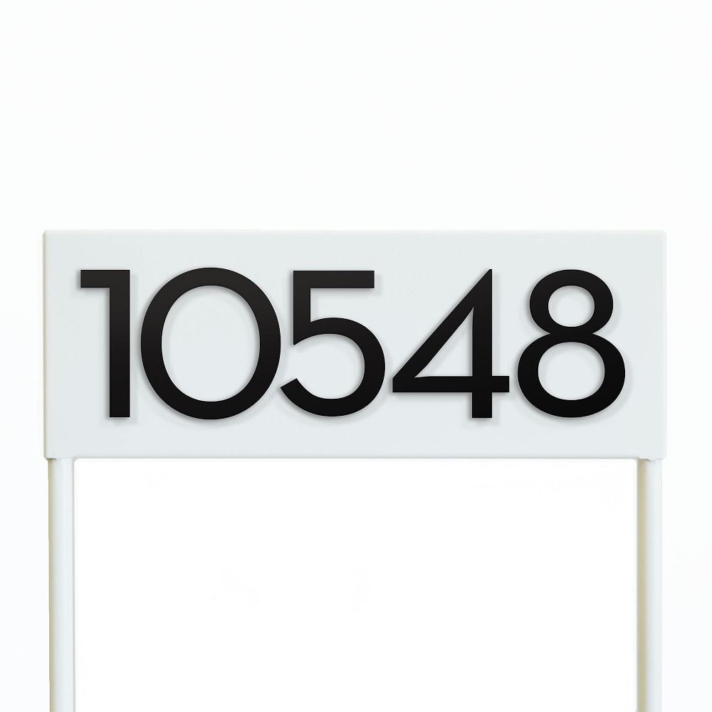 hi Neighbor Yard Sign with Magnetic Wasatch House Numbers, White/Black - Image 0