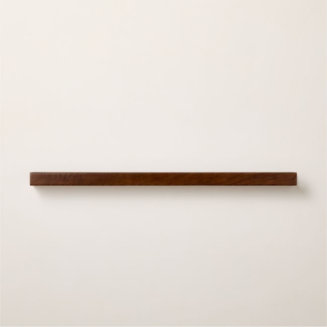 Calo Wood Picture Wall Shelf with Rail 48" - Image 0