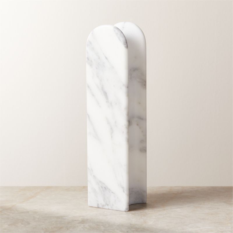 Chez White Marble Headphone Stand - Image 1