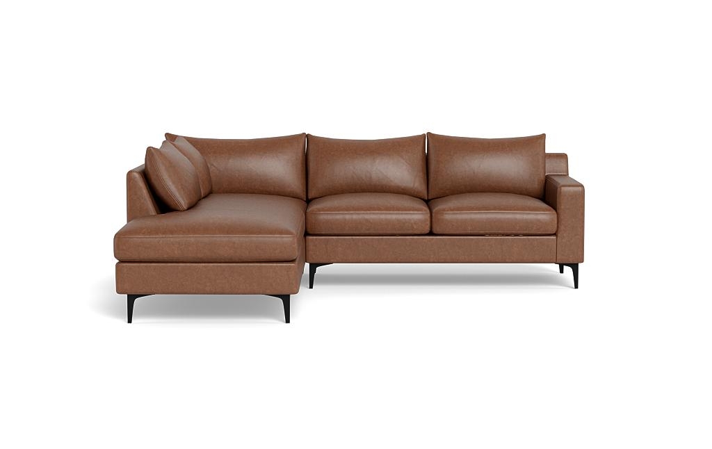 Sloan Leather 3-Seat Left Bumper Sectional - Image 0