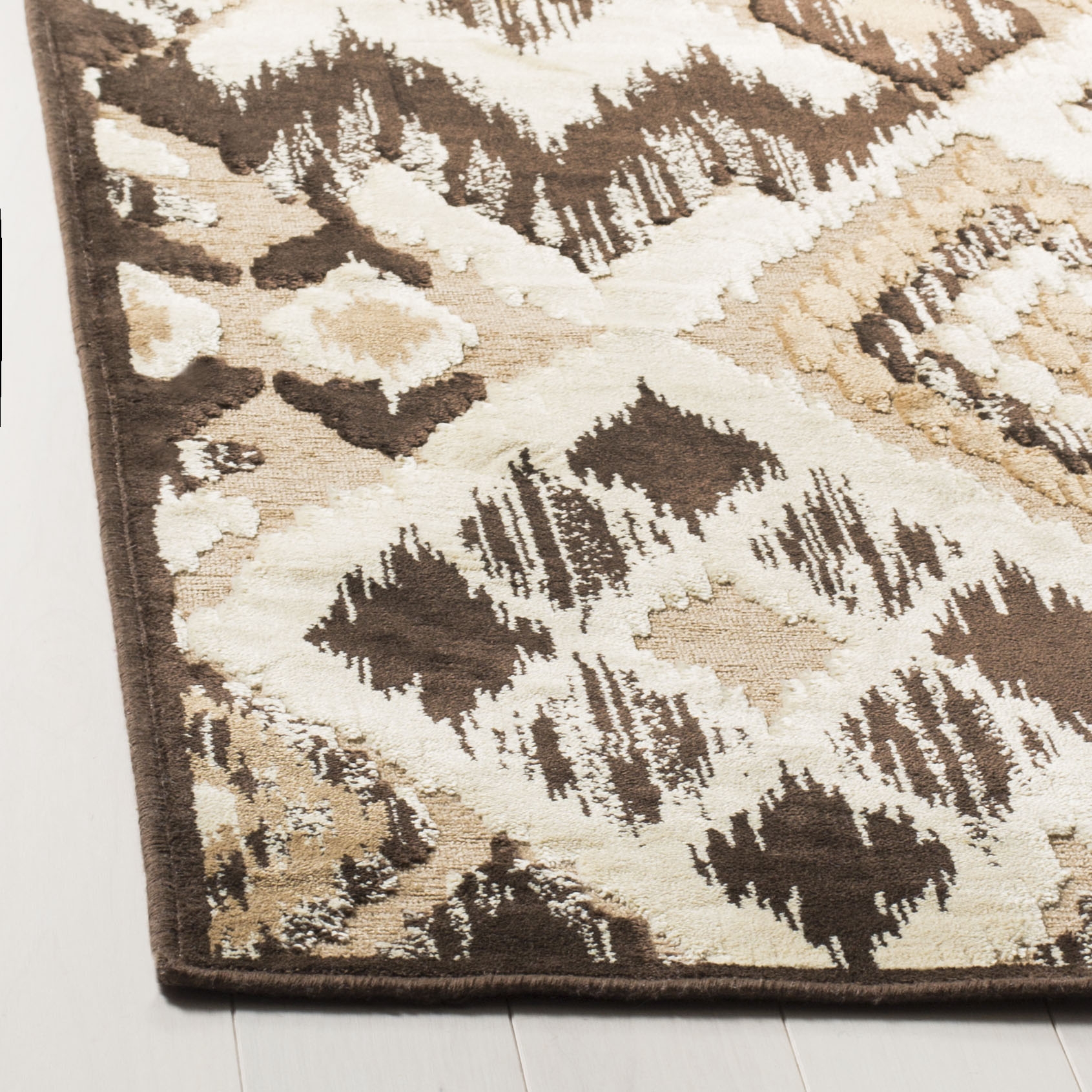 Arlo Home Woven Area Rug, PAR114-360, Brown/Taupe,  5' 3" X 7' 6" - Image 2