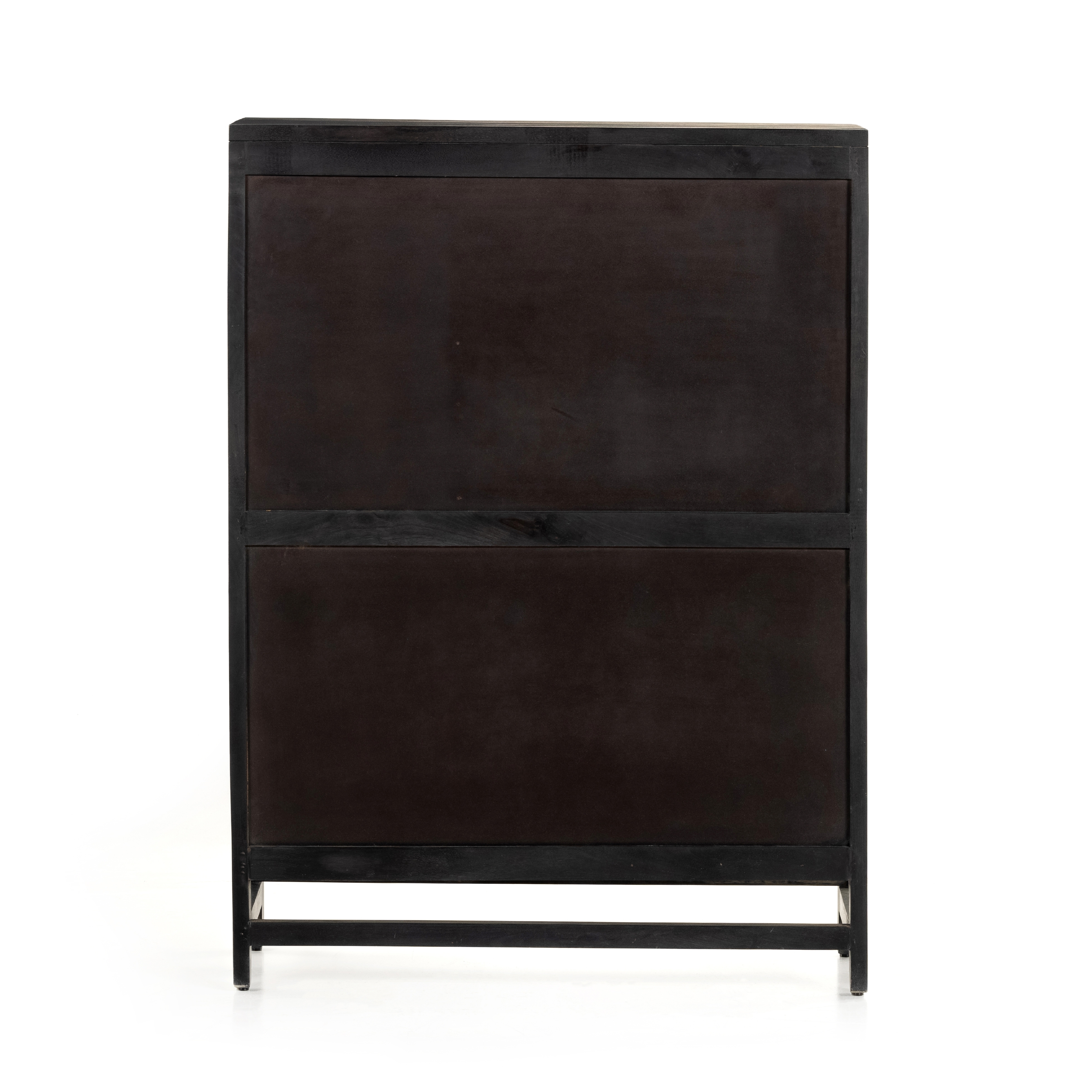 Caprice Bar Cabinet-Black Wash Mango - Image 6