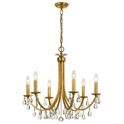 Sanches 6 - Light Unique/Statement Empire Chandelier With Wrought Iron Accents - Image 0