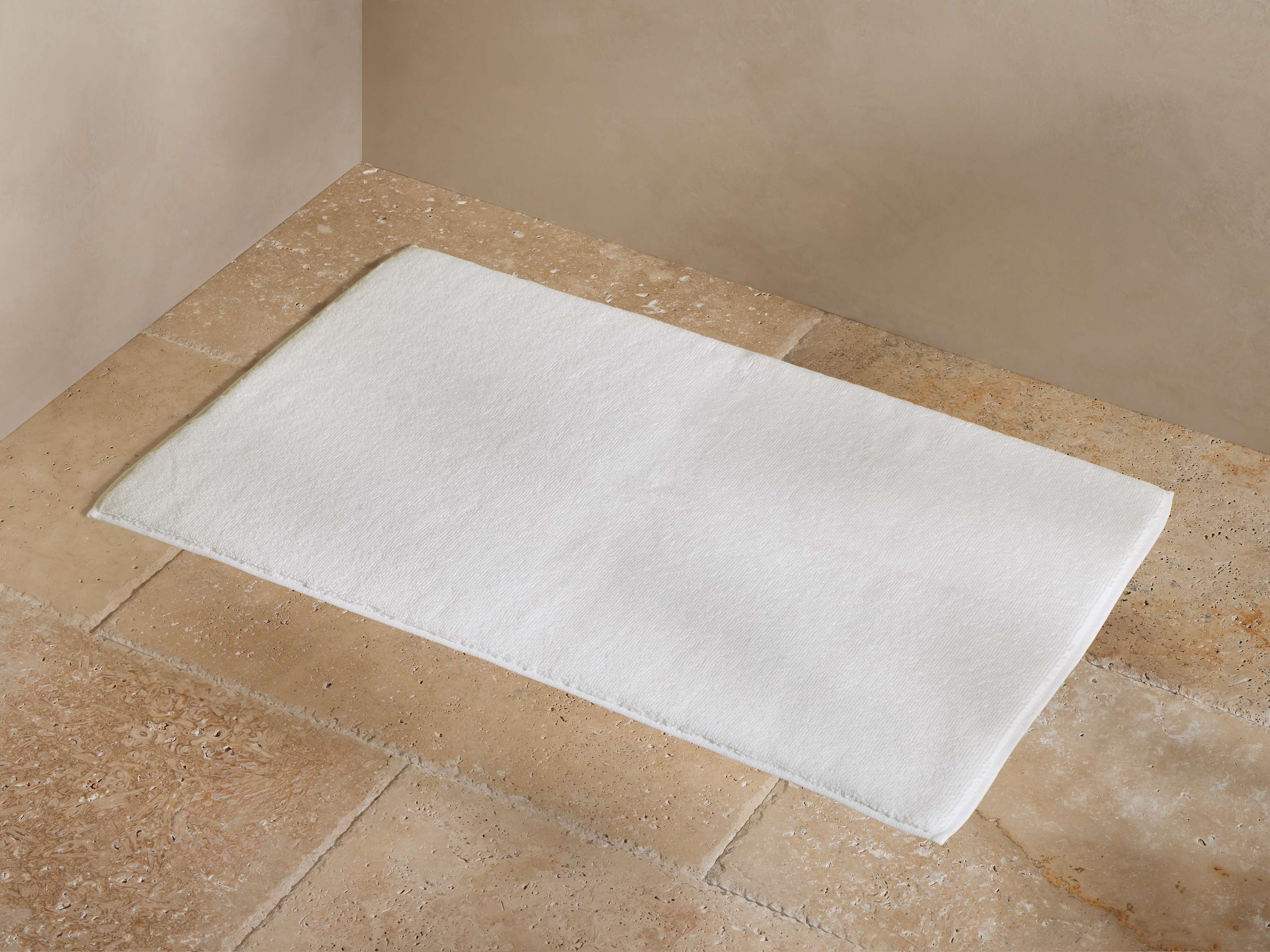 Luxe Turkish Bathmat in Cotton Small White   - Image 0