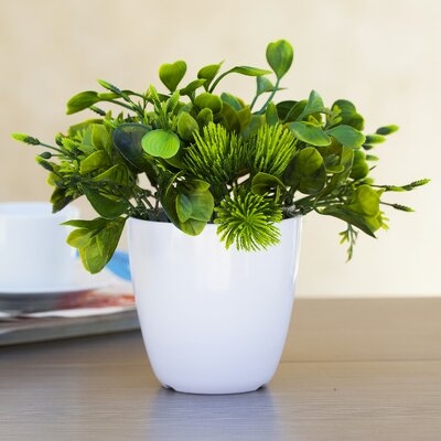 8" Artificial Evergreen Plant in Pot - Image 0