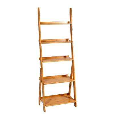 Union Rustic Bookshelf & Plant Flower Stand & Storage Rack & Multipurpose Bamboo Organizer Shelves Furniture Home Office,for Living Room, Kitchen, Office 5 Tier (natural) - Image 0