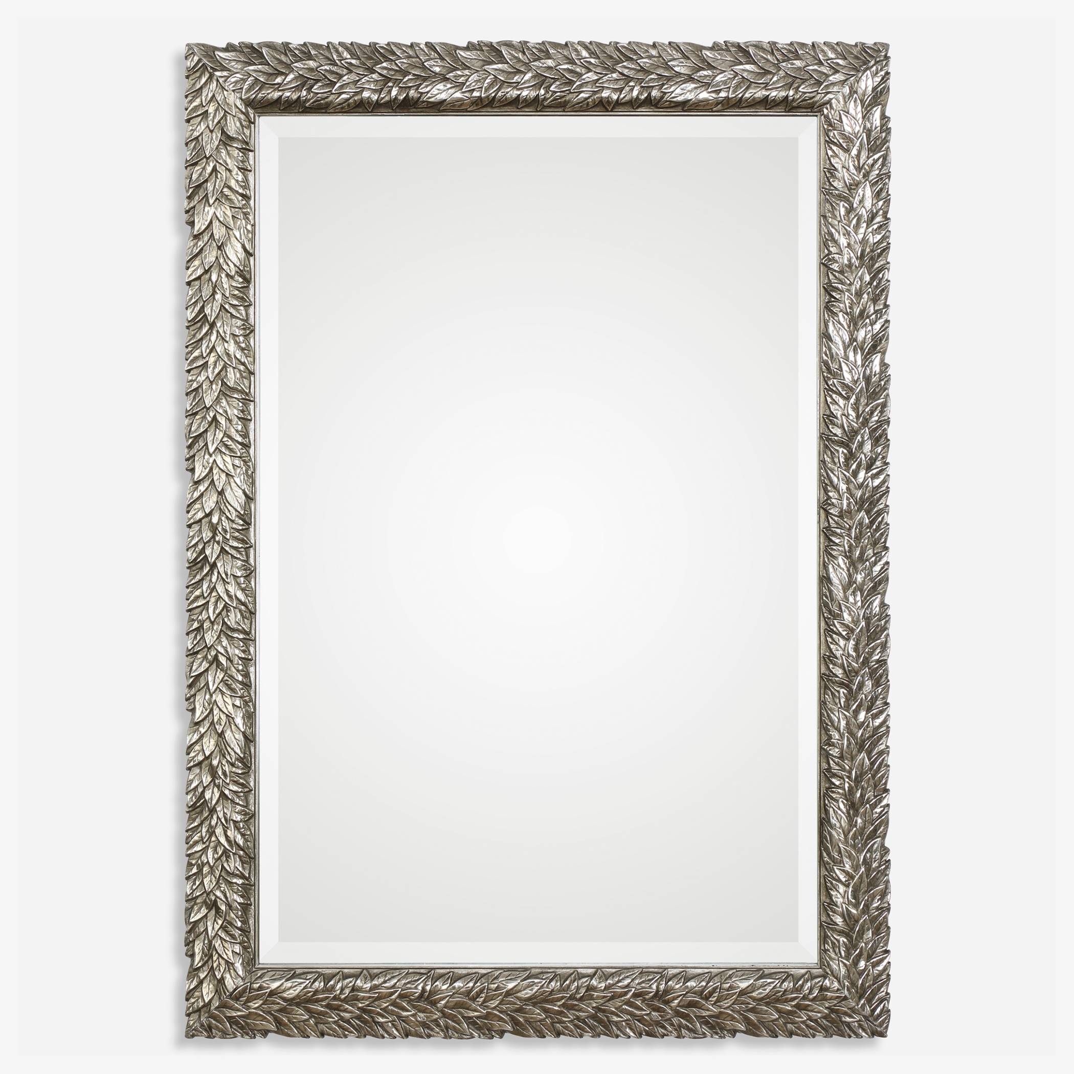 Evelina Silver Leaves Mirror - Image 0