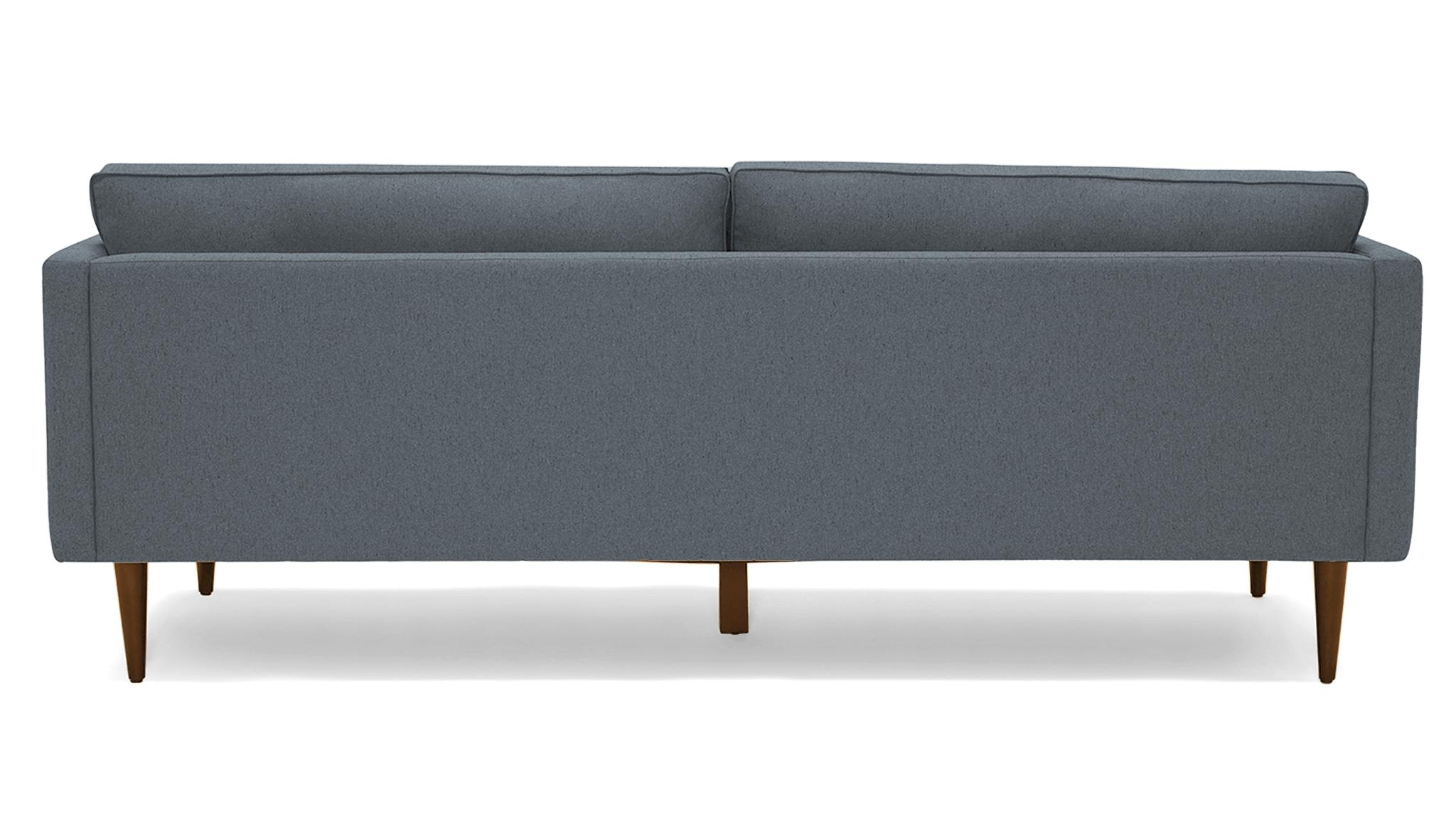 Gray Preston Mid Century Modern 86" Sofa - Synergy Pewter - Mocha - Image 4