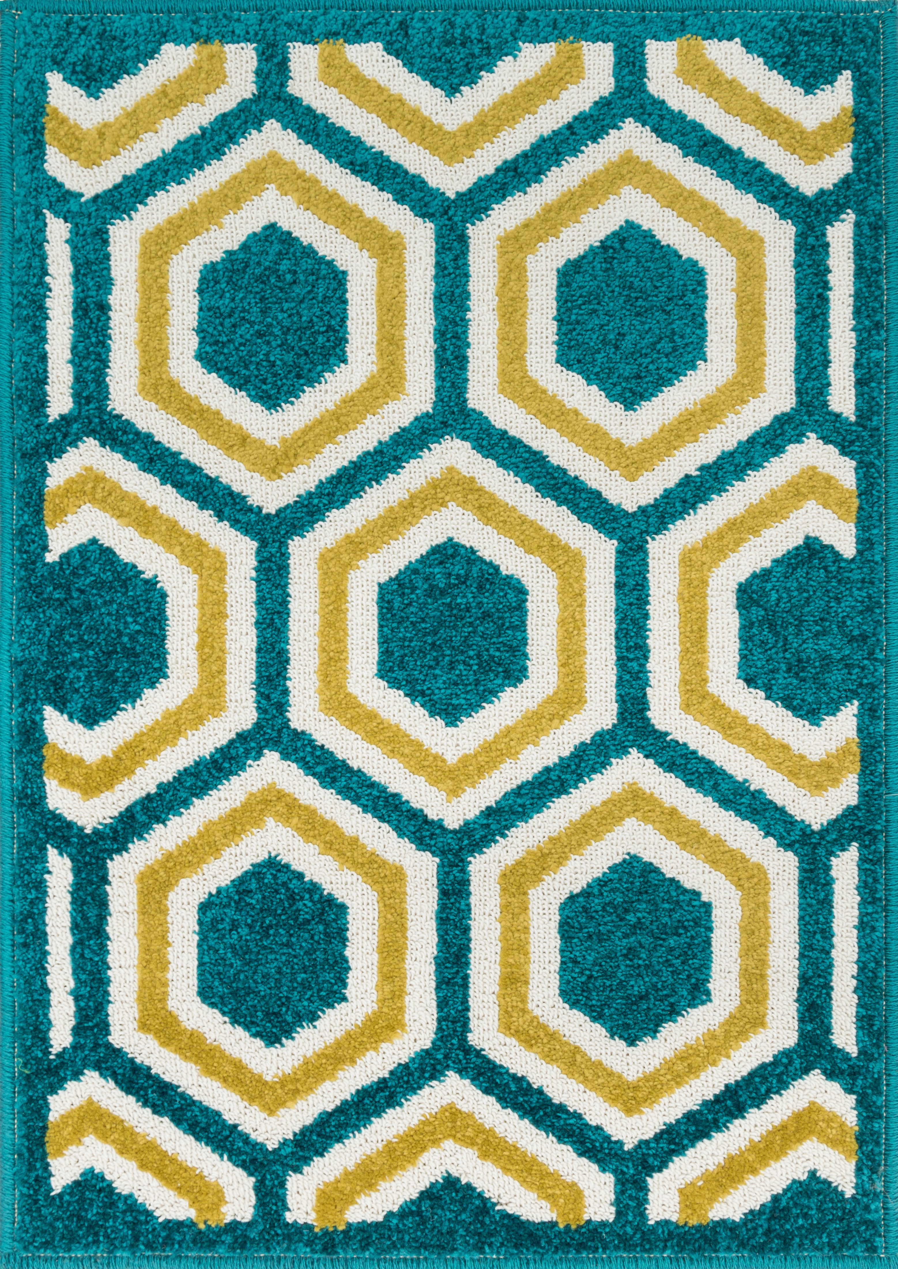 TERRACE HTC01 PEACOCK / CITRON 3'-0" x 3'-0" Round - Image 0
