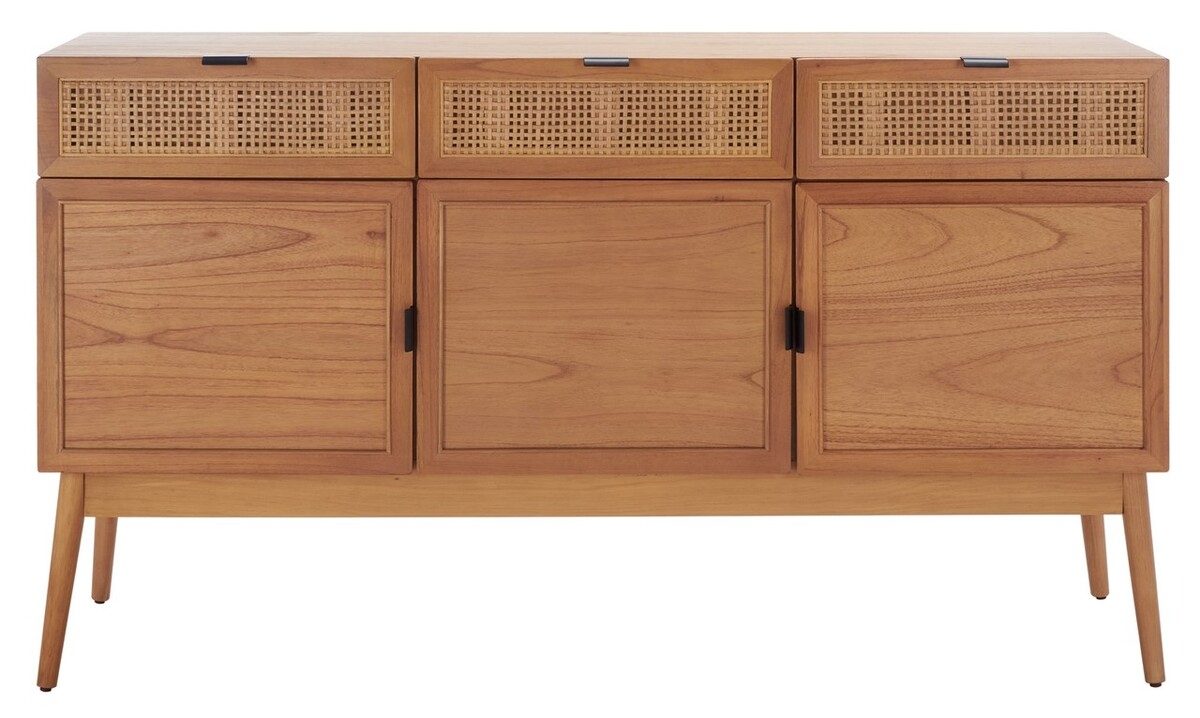 Suri 3 Drawer 3 Door Sideboard  - Natural - Safavieh - Image 0