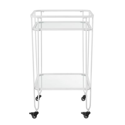 Maisonet Metal and Glass Bar Cart - Image 0
