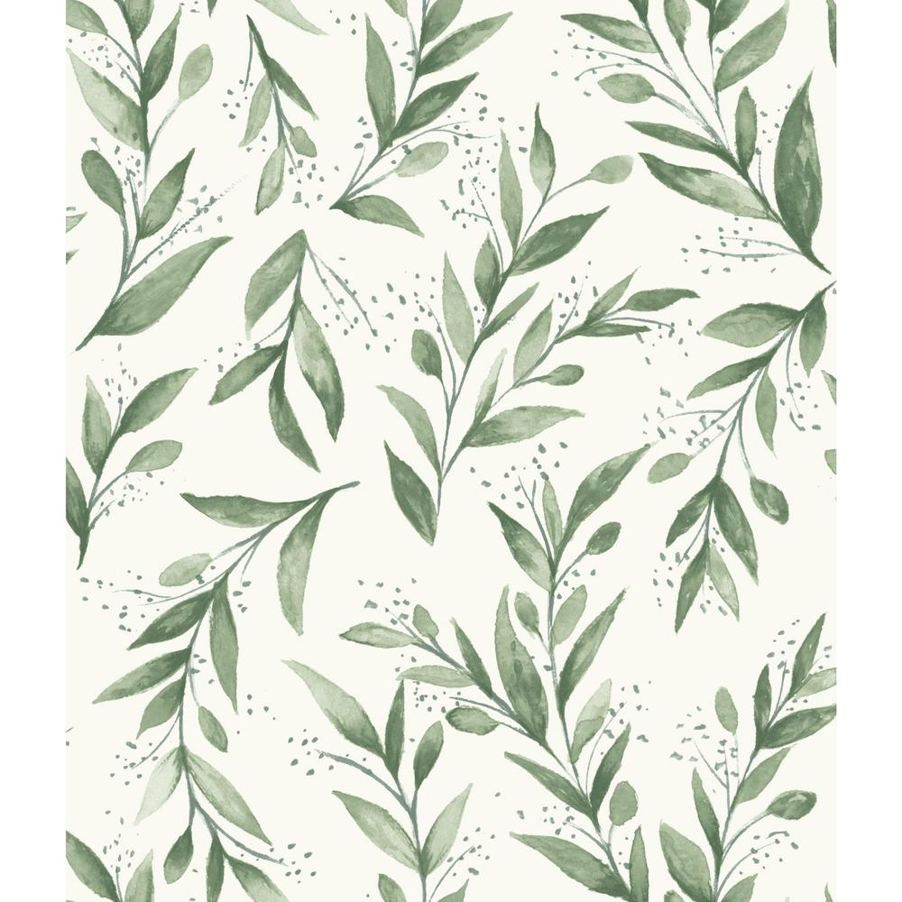 Magnolia Home by Joanna Gaines 34 sq ft Magnolia Home Olive Branch Peel and Stick Wallpaper, Olive Grove - Image 0