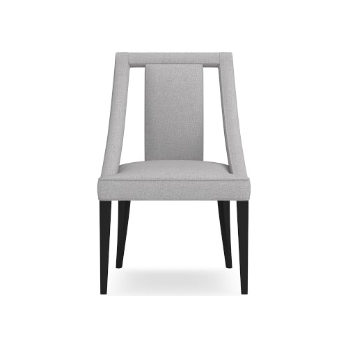 Sussex Side Chair, Standard Cushion, Perennials Performance Canvas, Fog, Ebony Leg - Image 0