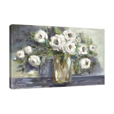 "Blooms In Mason Jar XIII" Gallery Wrapped Canvas By Winston Porter - Image 0