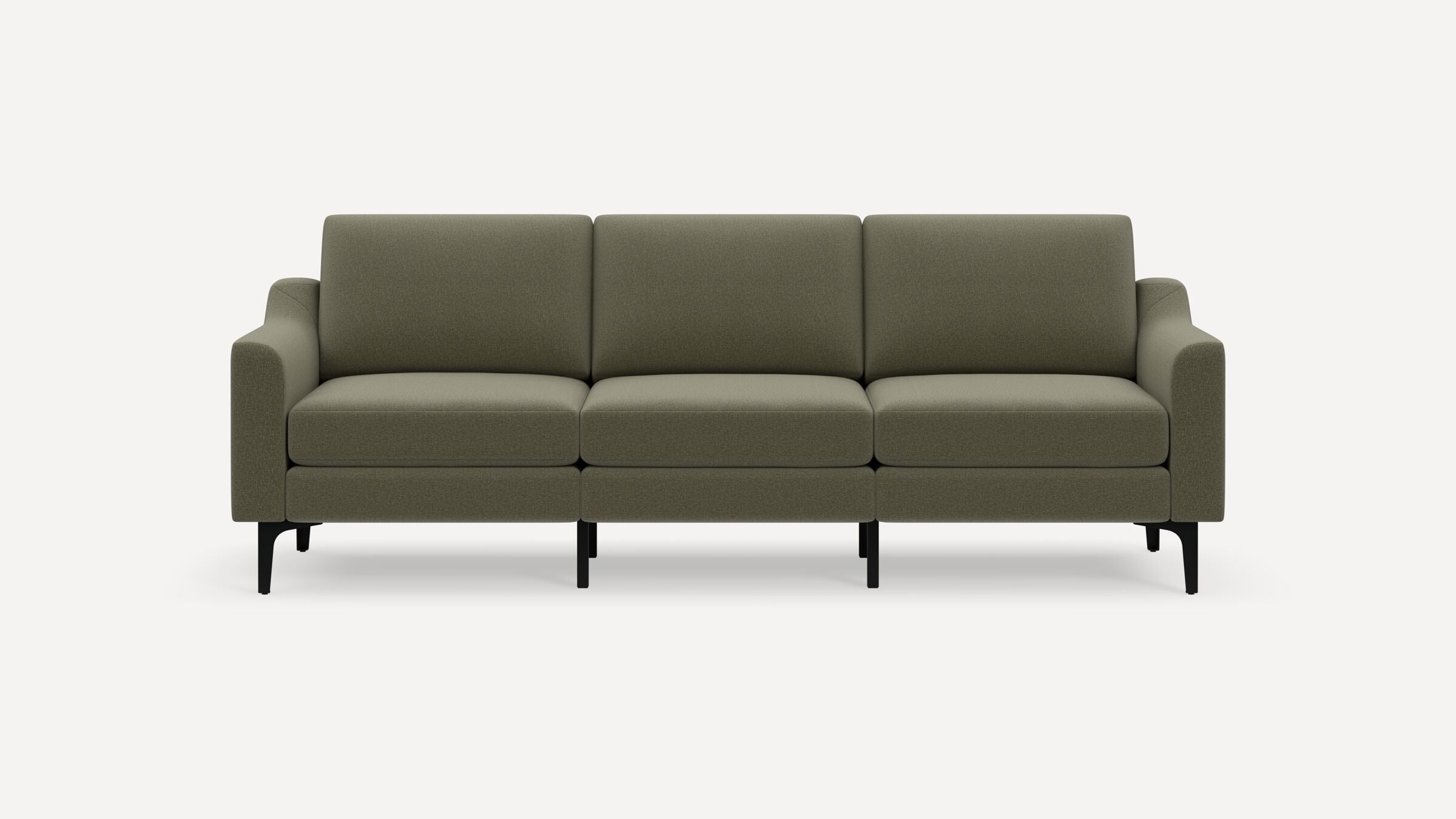 Nomad Sofa - Moss Green - Performance Flatweave / Black - Metal / Slope - Image 0