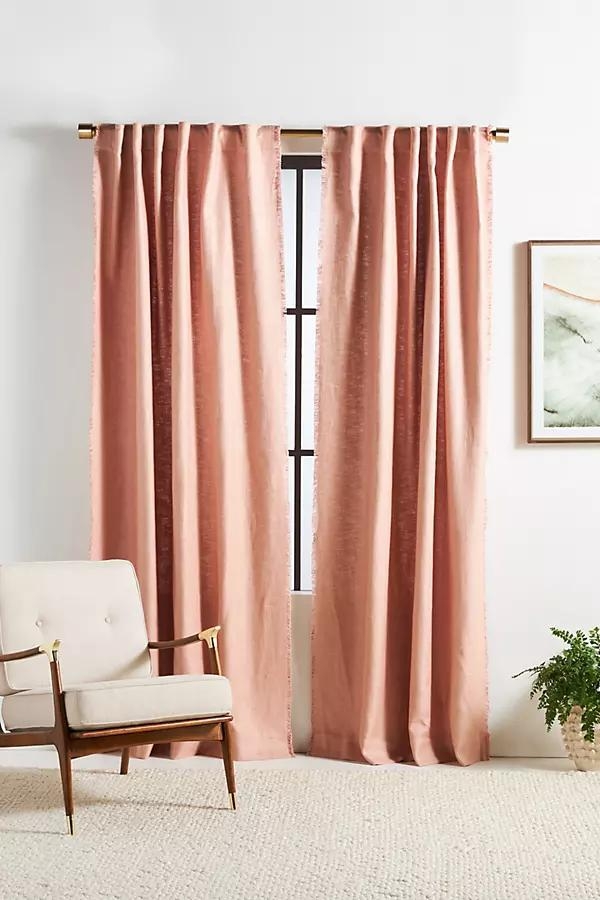 Luxe Linen Blend Woven Curtain - Image 0