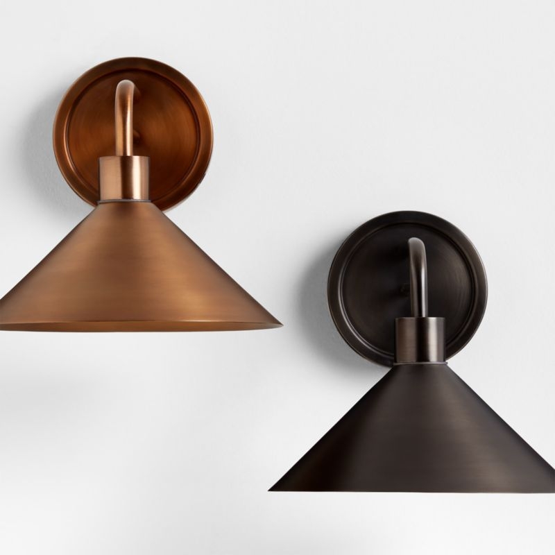 Andre Brass Indoor/Outdoor Wall Sconce Light Set of 2 - Image 1