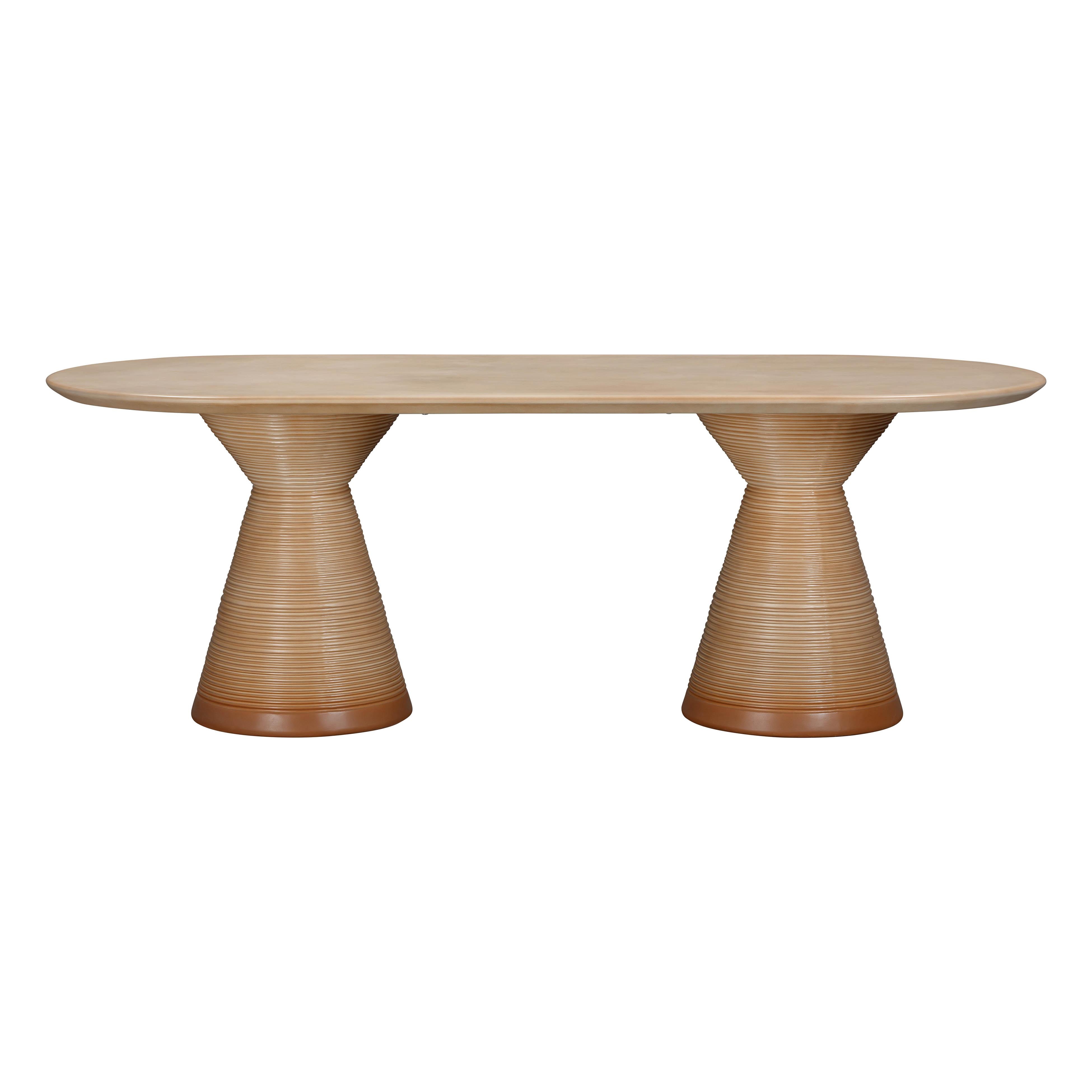Fassa Terracotta Oval Indoor / Outdoor Dining Table - Image 2