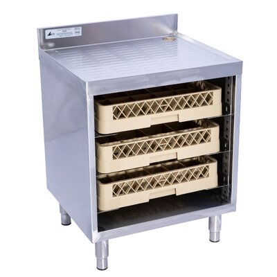 24'' W x 21" L Stainless Steel Filler Table and Spreader Cabinet - Image 0