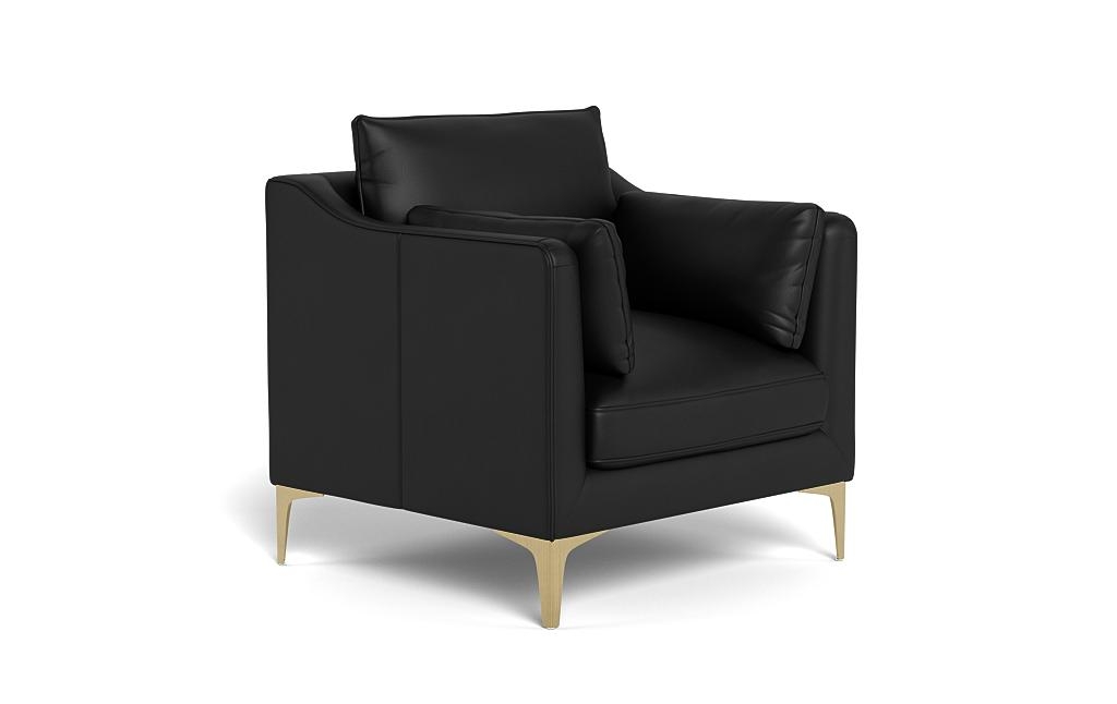 Caitlin Leather Petite Chair by The EverygirlÃ?Â® - Image 1