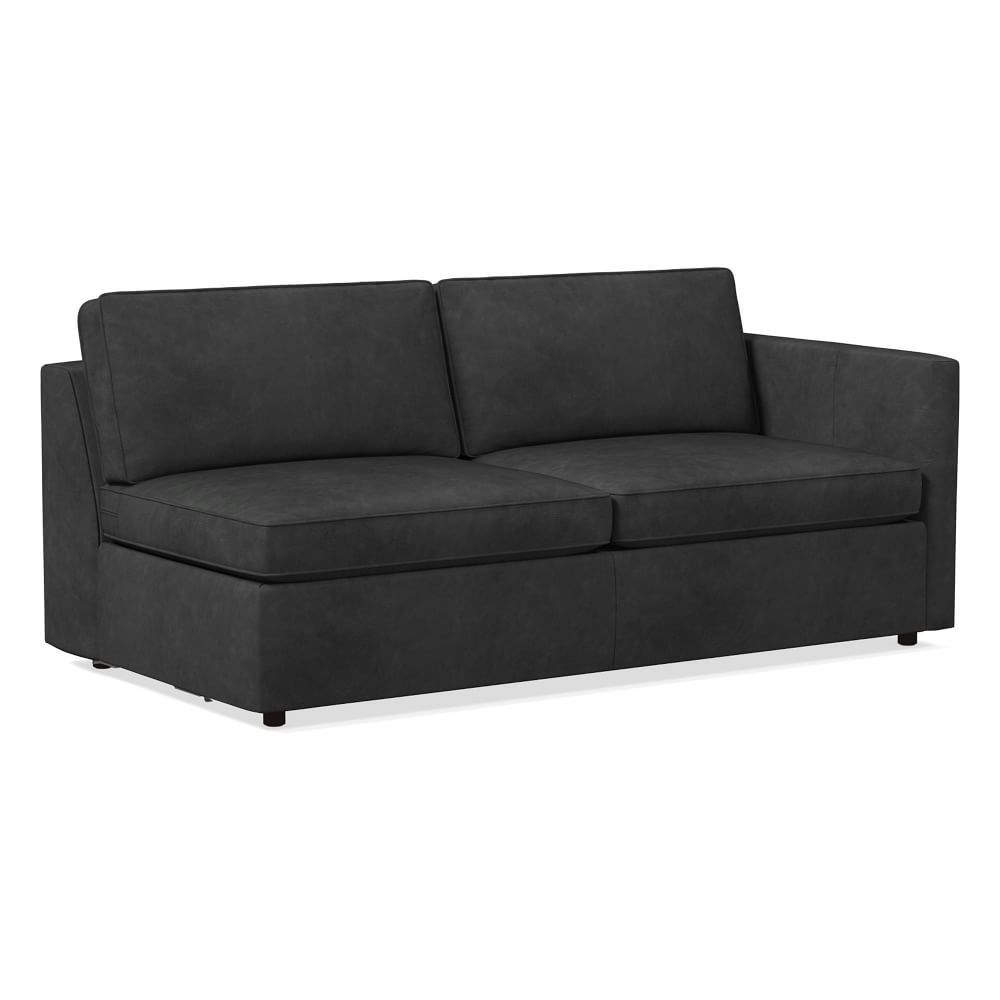 Harris RA Sleeper Sofa, Poly, Weston Leather, Cinder, Concealed Support - Image 0