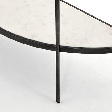 Smoked Glass Demilune Console - Image 3