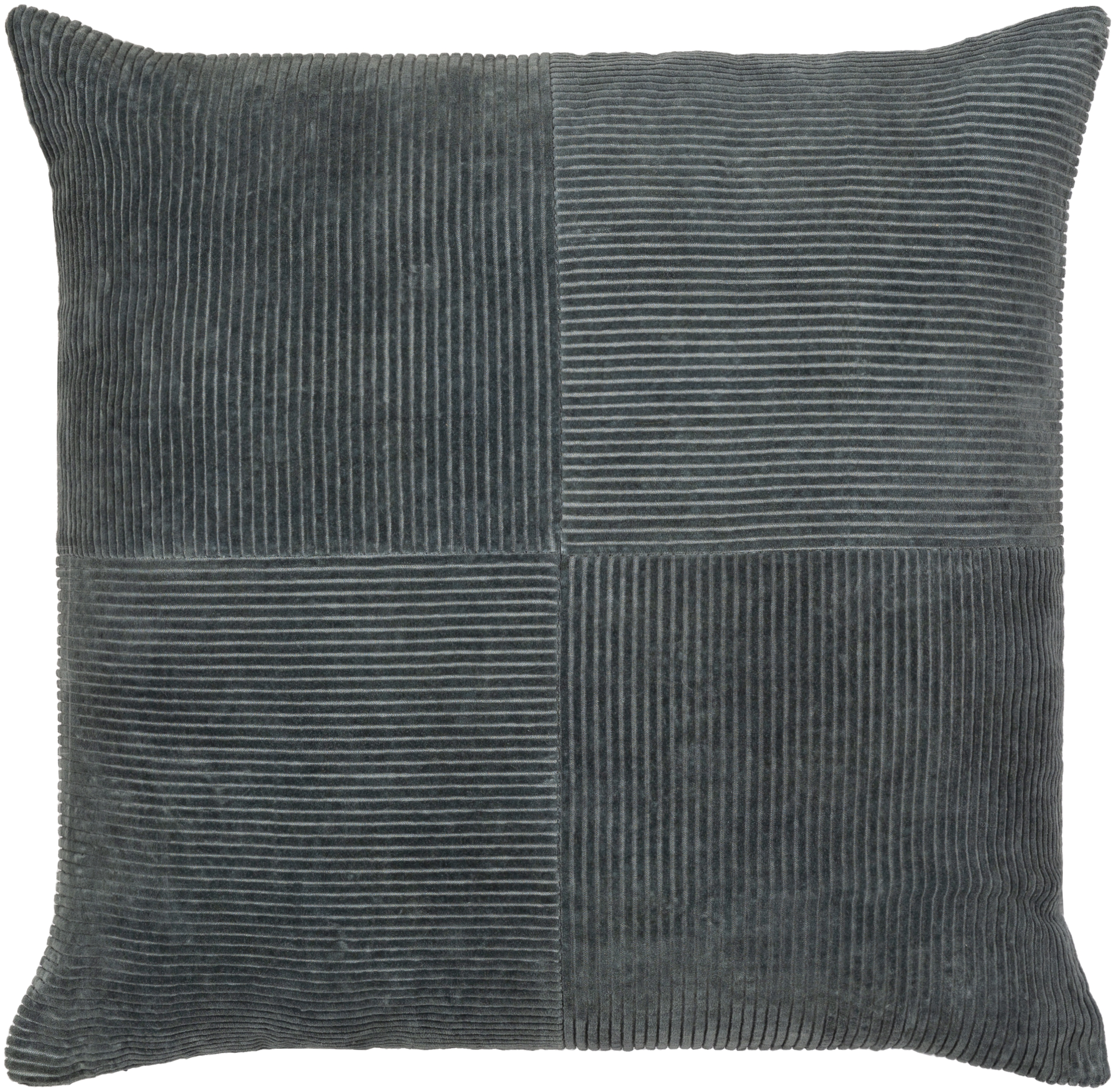 Corduroy Quarters Throw Pillow, 18" x 18", pillow cover only - Image 0