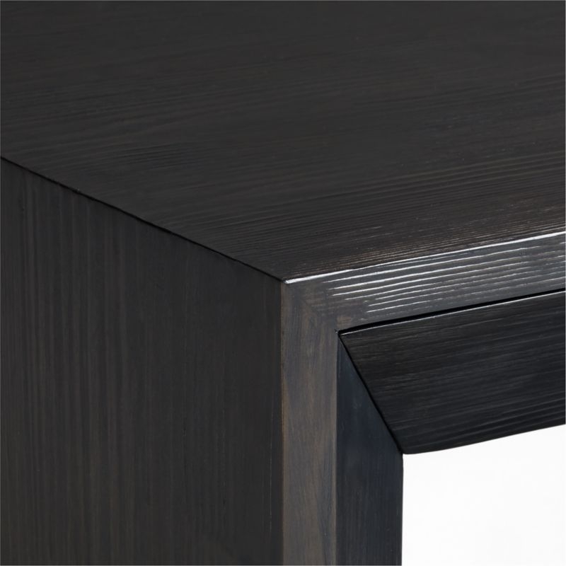 Vernon Ebonized Wood Side Table with Drawer - Image 6