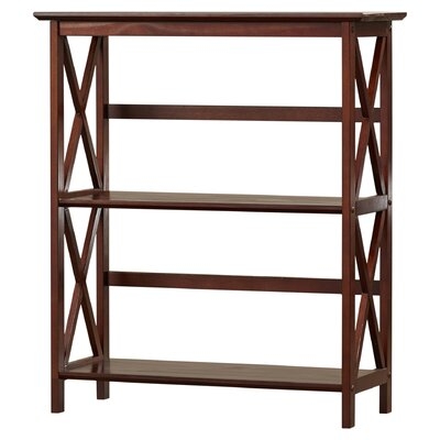 Kettner 34" H x 29.5" W Solid Wood Etagere Bookcase - Image 0