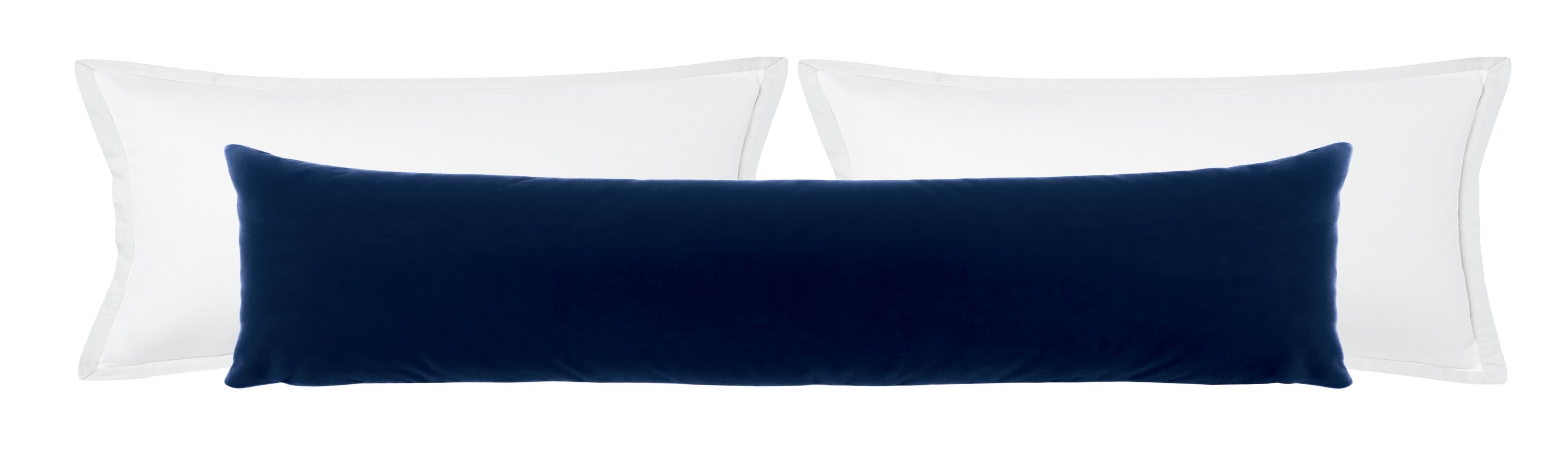 THE XL LUMBAR :: MOHAIR VELVET // SAPPHIRE - 14" X 48" - Image 0
