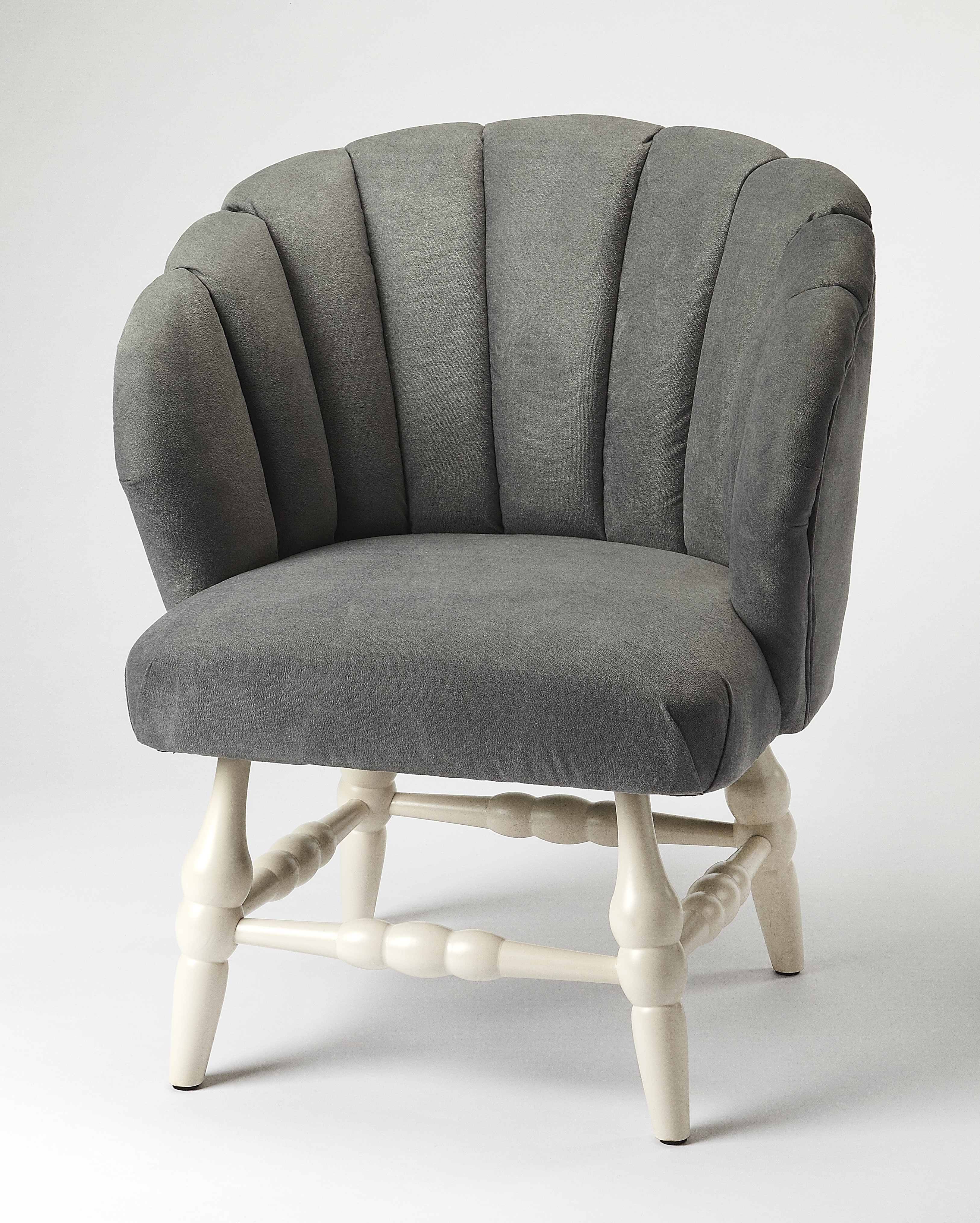 Malcom White Accent Chair - Image 0