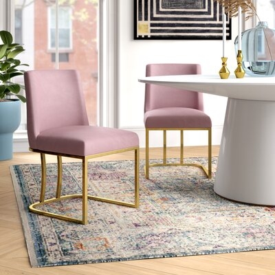 Primm Velvet Upholstered Side Chair - Image 0