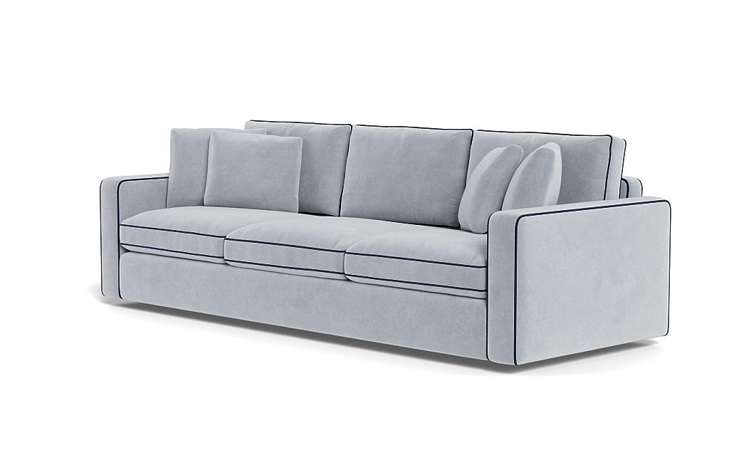 James 3-Seat Sofa with Contrast Piping - Image 2