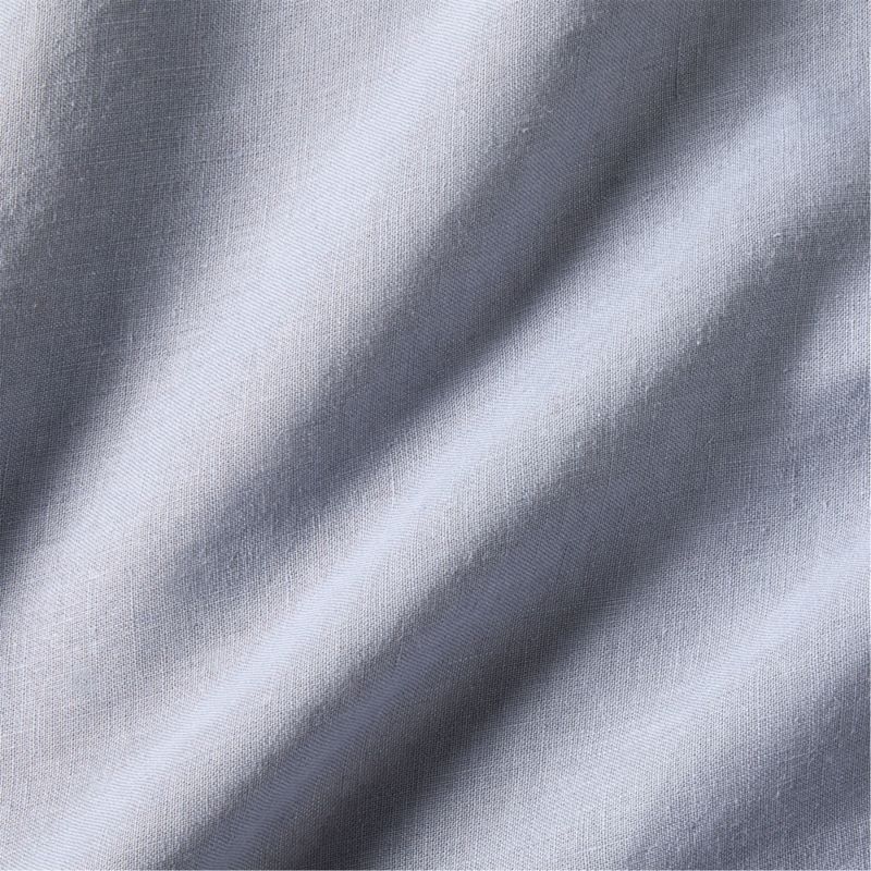Natural Hemp Smoke Blue Standard Bed Pillow Sham - Image 1