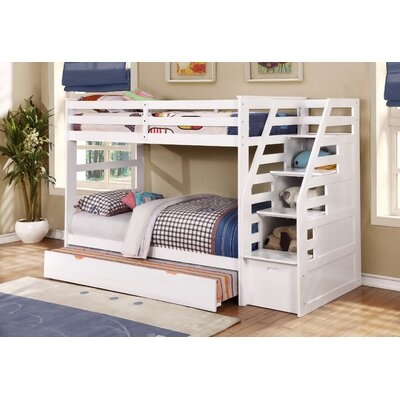 Marchan Twin Over Twin Bunk Bed with Trundle - Image 0