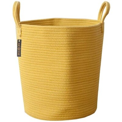 Large Baskets For Blankets,Soft Cotton Rope Woven Storage Baskets With Strong Handles,Perfect For Nursery Laundry Basket,Kids Toy Hamper, Throw Blanket Basket For Living Room - Image 0